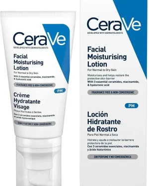cerave facial moisturising lotion pm  52ml